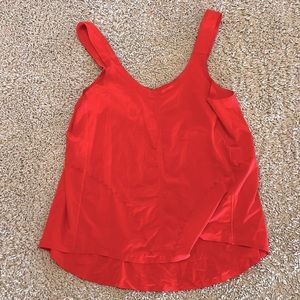 Lululemon bright red tank top with design size Large